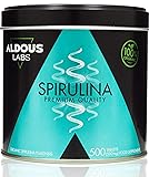 Spiruline biologique Premium - 165 jours de traitement - 500 comprimés de 500 mg