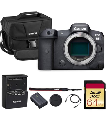Amazon.com : Canon EOS R5 Full Frame Mirrorless Camera with RF 24