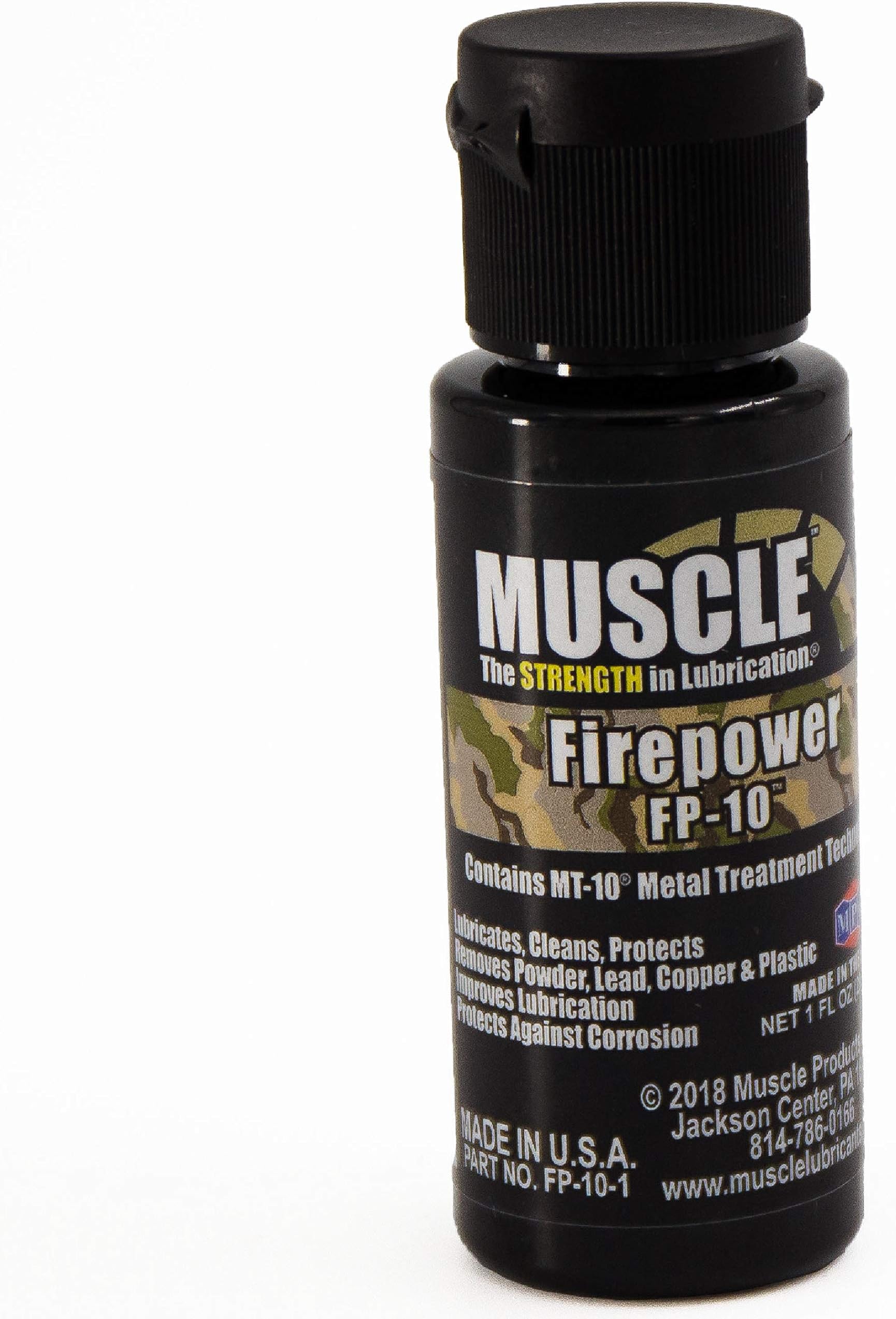 Muscle Firepower FP-10, 1 Fluid Ounce, Gun Lube, Lubricates Cleans and Protects