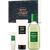 AROMATICA Rosemary Hair Care Gift Set - Shampoo for Hair Growth & Heat Protection, Leave-in Treatment & Scalp Treatment - Hair Care Kit for Women, Sulfate/Paraben Free For Men And Women