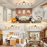 Dehobo Adjustable Spot Light Fittings E14 Black Ceiling 6 Way Kit view 8