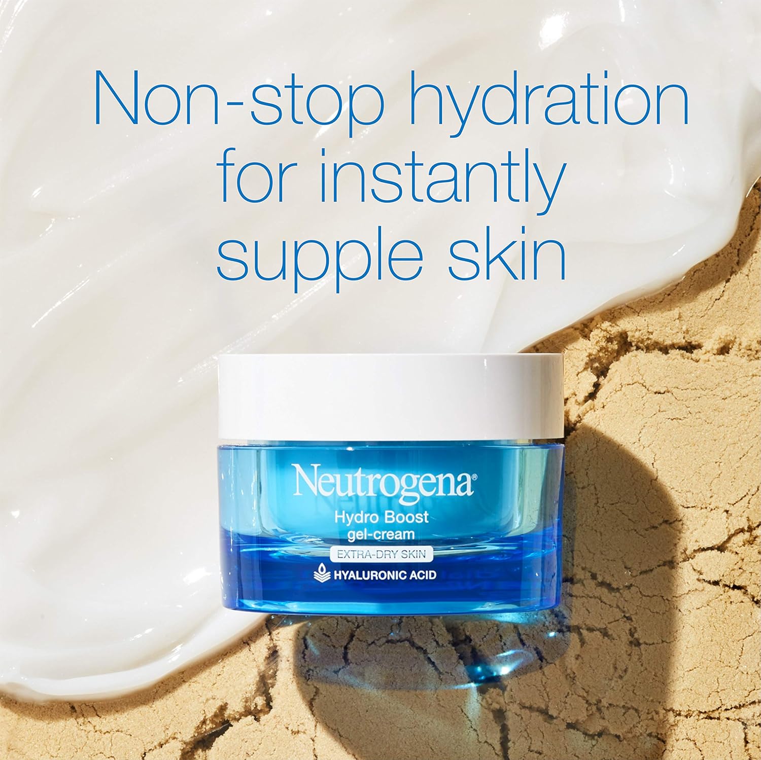 Neutrogena Hydro Boost Hyaluronic Acid Hydrating Gel-Cream Face Moisturizer to Hydrate & Smooth Extra-Dry Skin, Oil-Free, Fragrance-Free, Non-Comedogenic & Dye-Free Face Lotion, 1.7 oz: Prime Pantry