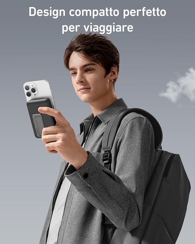 Power Bank Magsafe 10000mAh, 633 Ricarica Magnetica Senza Fili