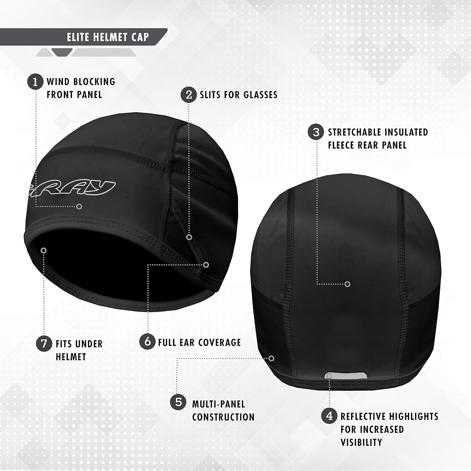 Gray Elite Helmet Cap Outdoor Recreation Sports & Outdoors kmotors.co.th