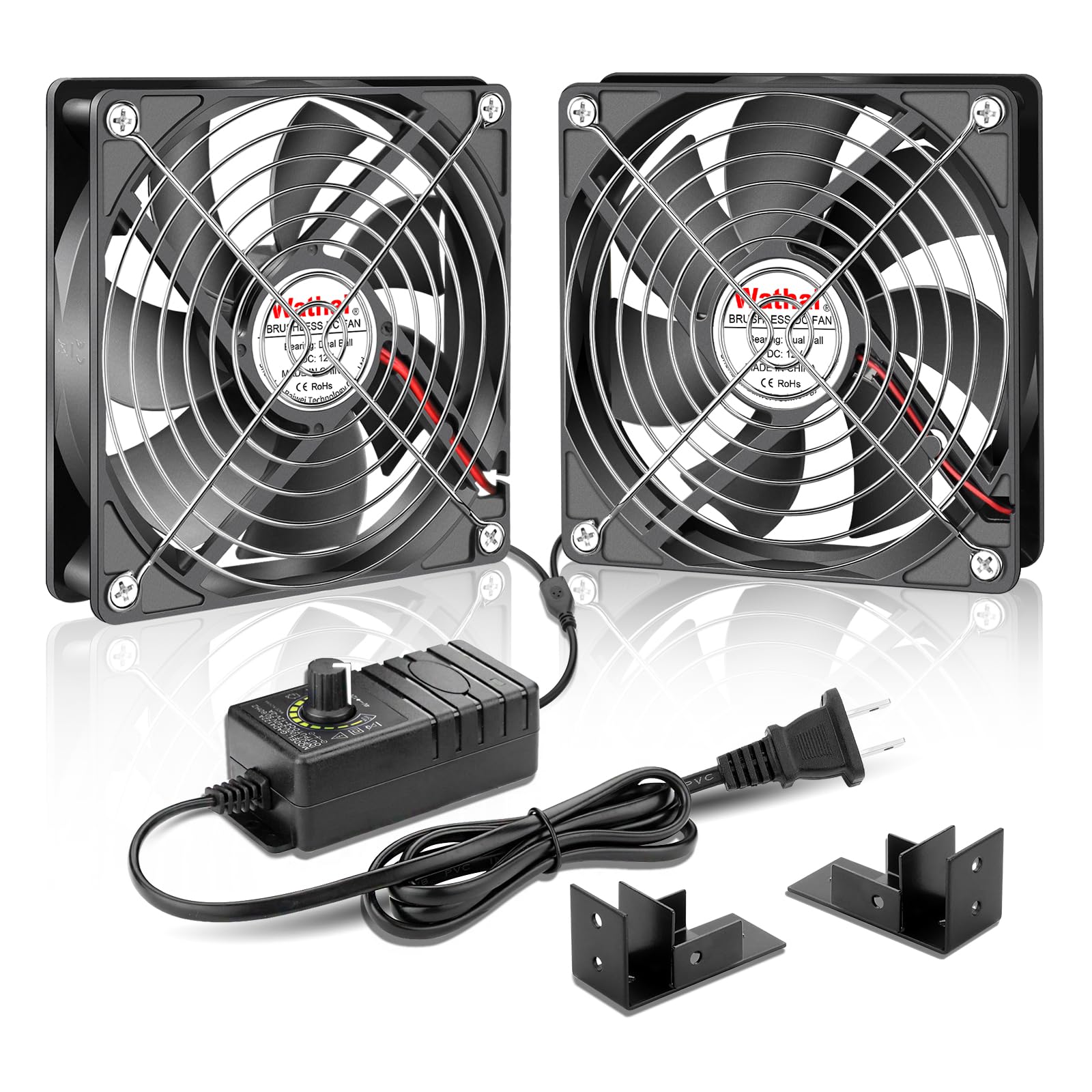 Wathai 120mm Muffin Fan Dual Ball with AC 110v
