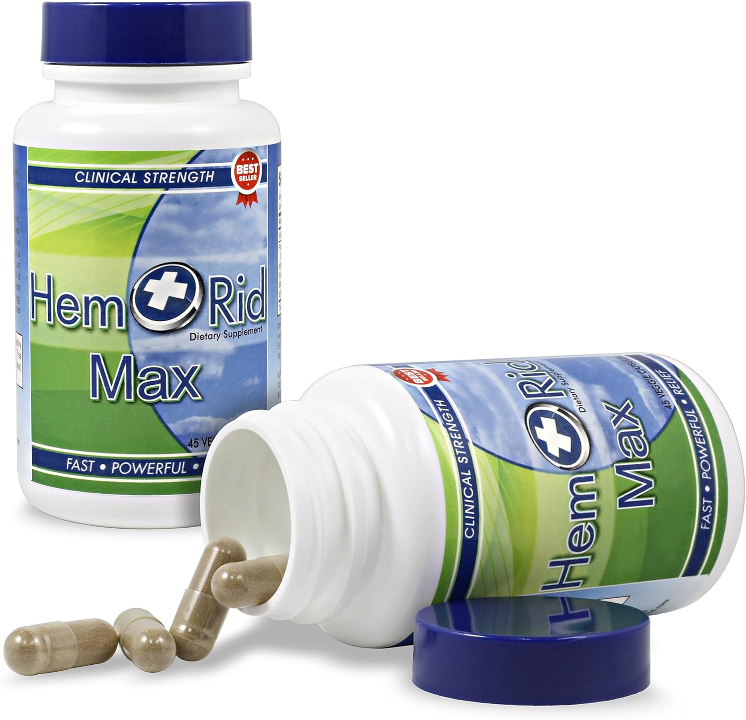 HemRid Max - Fast Hemorrhoid Relief. Get The Hemorrhoid Pills That Actually Work. Works in Just 2-5 Days. Doctor Recommended: Health & Personal Care