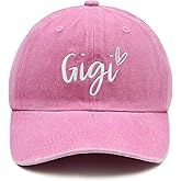 Wodeal Gigi Hats for Women, Gigi Gifts for Grandma, Adjustable Embroidered Grandmother Baseball Cap