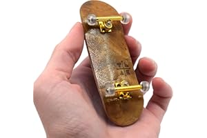 Teak Tuning 32mm Pro Fingerboard Complete - Fully Assembled with Pro Level Components - Pro Shaped Wooden Deck (32x97mm), UltraSpin Bearing Wheels, Prodigy Gen2 Trucks - Cloud Nine