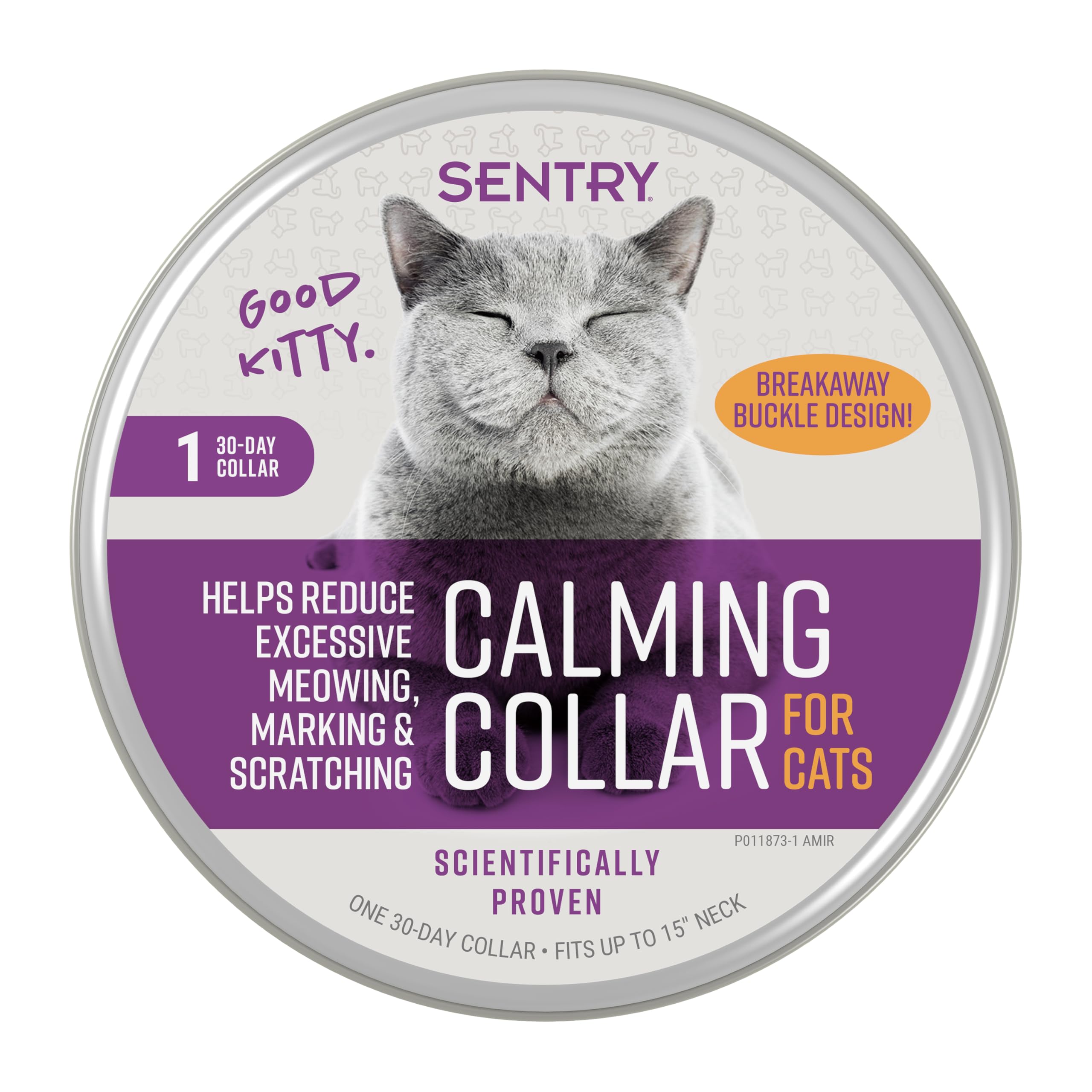 Sentry Calming Collar for Cats, Long-Lasting