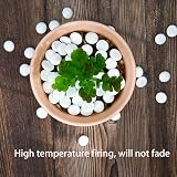 Hisredsun 290pcs White Glass Pebbles 1.35kg Vase Filler Stones view 4