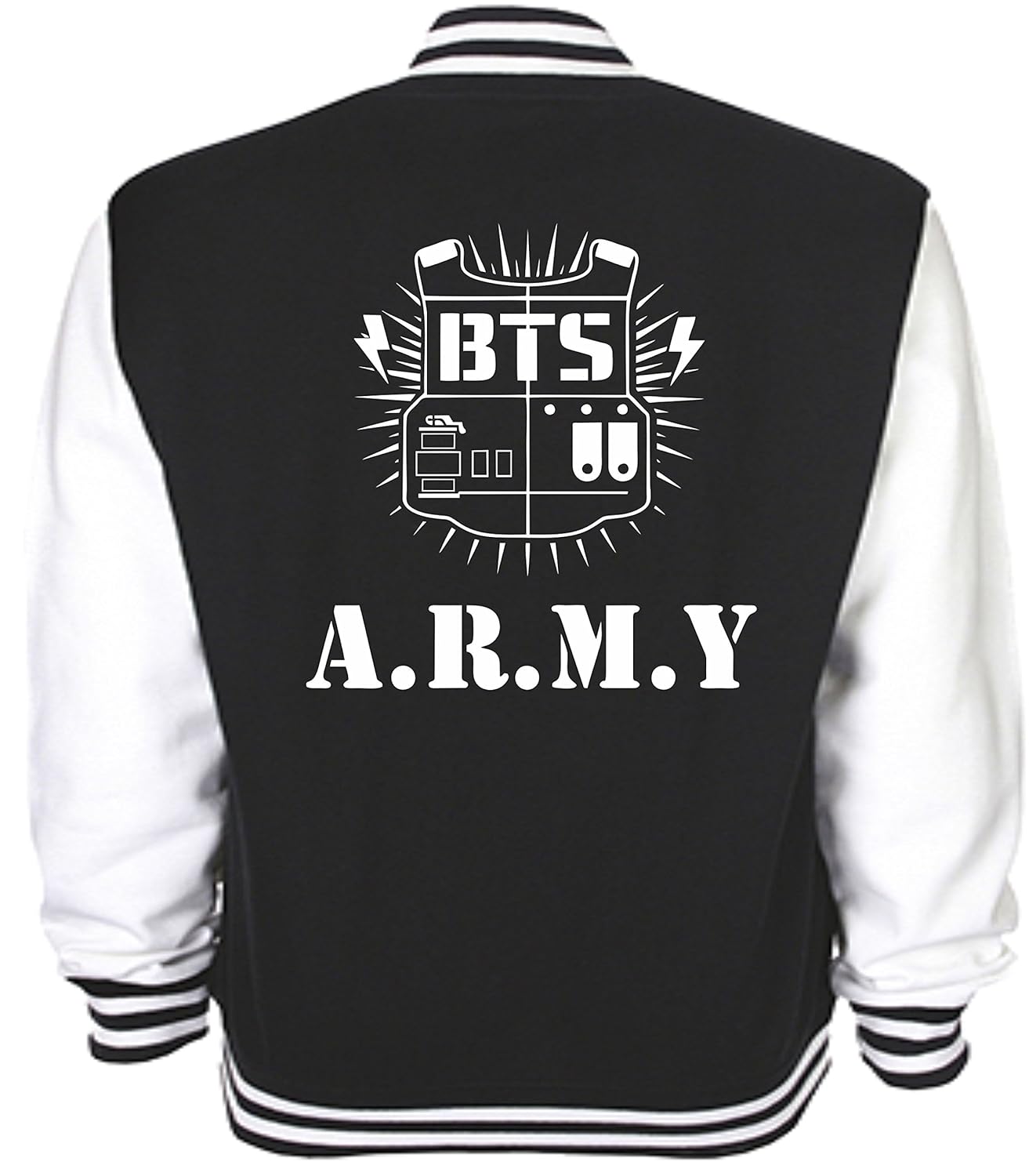 BTS Army Logo Varsity Jacket KPop Bangtan Boys Korean (Medium) Amazon