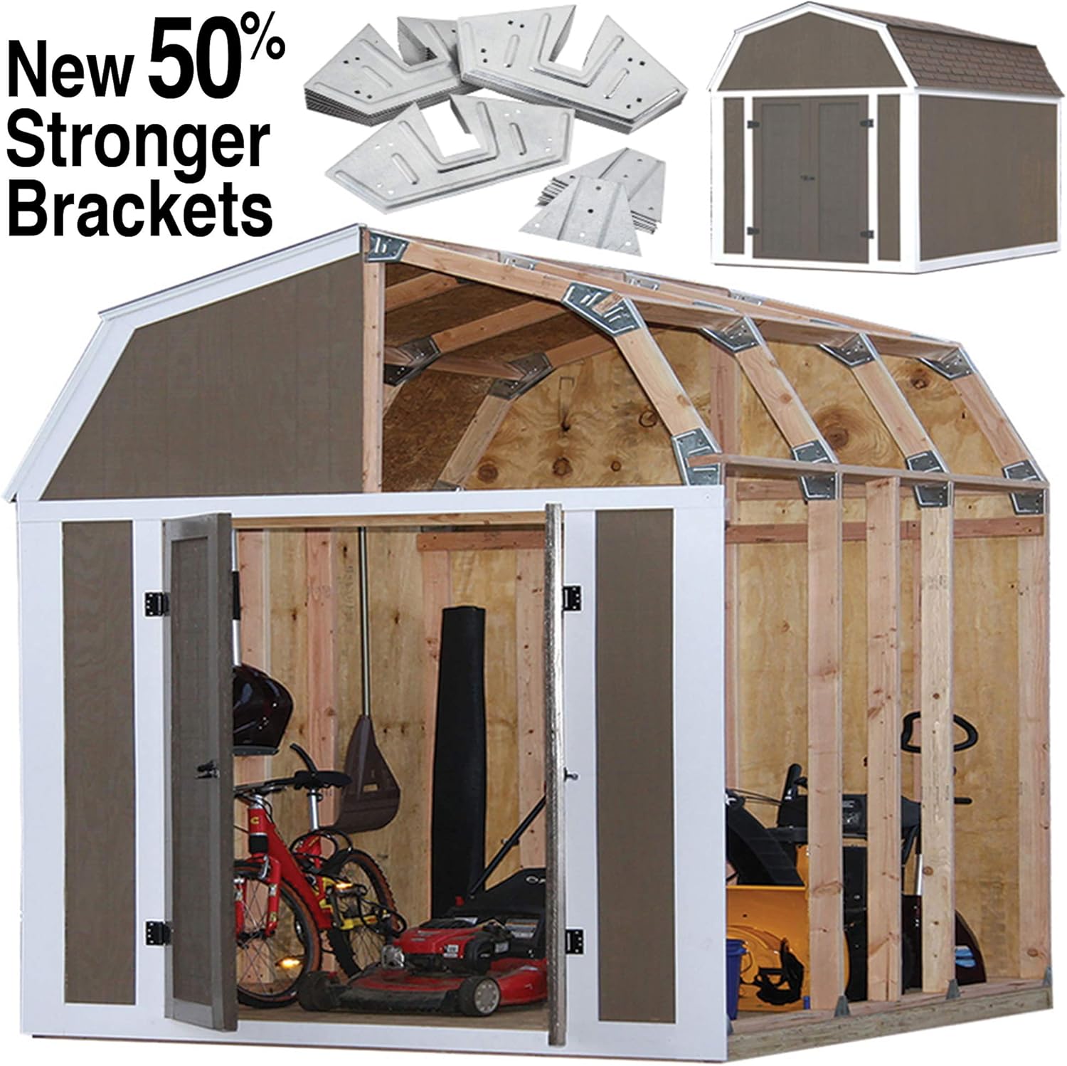 Amazon Com Barn Style Shed Kit By Jur Global Home Improvement