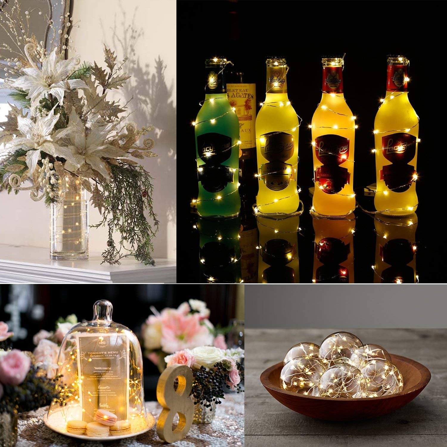 Makion Led Fairy Lights 100 LEDs 8 Modes with Remote & Timmer Decorative Fairy Battery Powered String Lights - Image 4