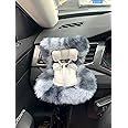 SwiftServ Doll Car Seat for 17cm Dolls with Air Vent Clip and Desktop Stand, Cute and Functional Car Ornament for Blind Box Doll Fans, Collectors (Pebble Gray)
