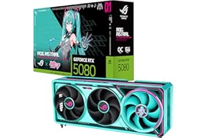 ASUS ROG Astral GeForce RTX™ 5080 16GB GDDR7 OC Hatsune Miku Edition (PCIe® 5.0, 16GB GDDR7, HDMI®/DP 2.1, 3.8-Slot, 4-Fan De