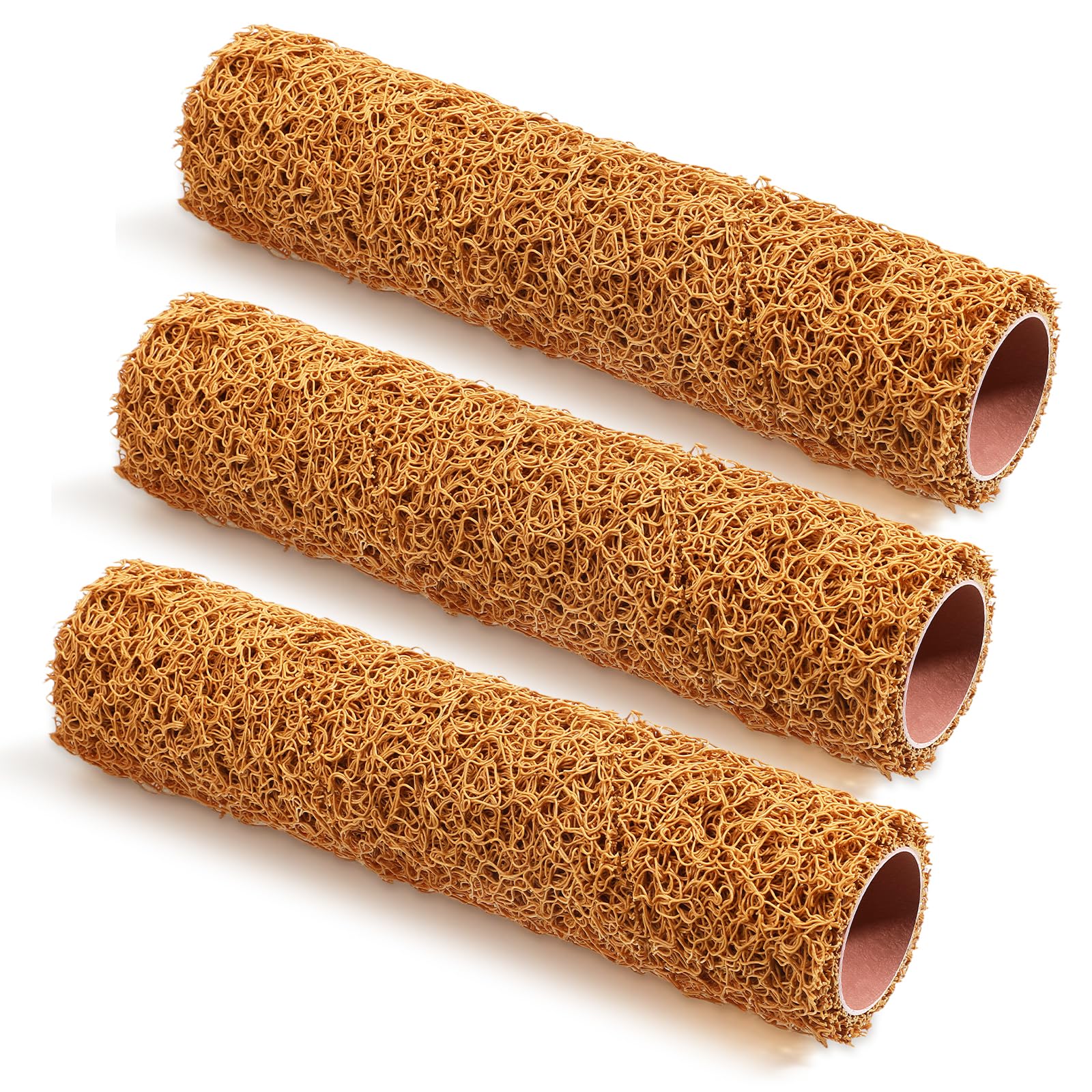 Photo 1 of *ONLY 2* Yuanan 3 Pcs Textured Paint Roller, 9 Inch Wall Texture Roller Paint Rollers Covers Small Textured Rollers for Painting Walls Popcorn Ceiling Home Improvement Paints Supplies-Yellow