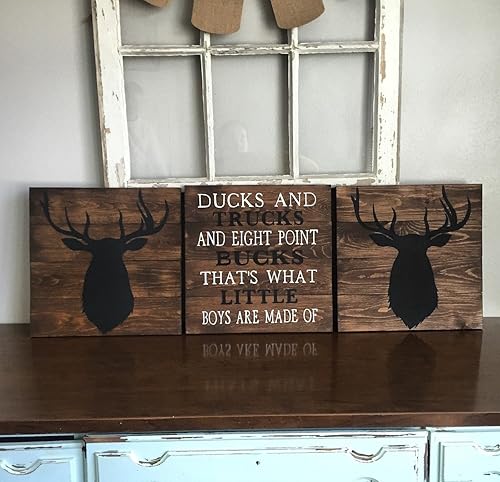 Amazon Com 14x14 Set Of 3 Woodland Animal Nursery Signs Nursery