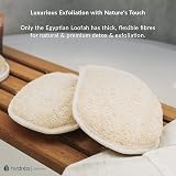 Hydrea London Organic Egyptian Loofah Spa Pad Mitt Body Exfoliator Bath Shower view 6