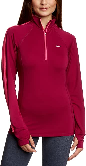 nike half zip top womens pink