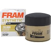 FRAM Synthetic XG16P 20K Mile Change Automotive Replacement Engine Oil Filter for Synthetic Oil Changes, Premium Vehicle Engine Protection Oil Filter for Select Vehicle Model Years