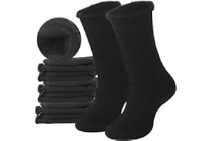 Sunew 4 Pairs Thermal Socks Skiing Snowboarding Hiking Mens Womens 7X Warmer Winter Crew Boot Socks