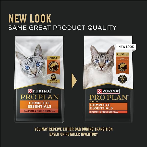 PURINA PRO PLAN HIGH PROTEIN CAT FOOD WITH PROBIOTICS FOR CATS, SALMON AND RICE FORMULA – 7 LB. BAG