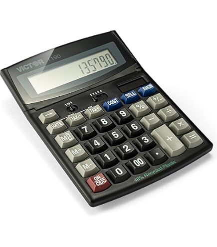 Amazon.com : VCT1000 - Victor 1000 Minidesk Calculator | VCT1000