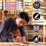 Couduan 8 Pcs Long Nib Marker Pens Waterproof Multi-Purpose Deep Hole Drill Pen view 3