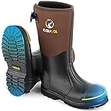 Kalkal Steel Toe Rubber Boots for Men - Waterproof