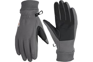 Carhartt Men's Wind Fighter Thermal-Lined Fleece Touch-Sensitive Knit Cuff Glove