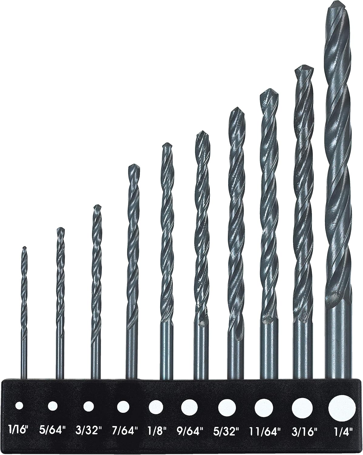 BLACK+DECKER Drill Bit Set, 10-Piece (15557) - Jobber Drill Bits - 
