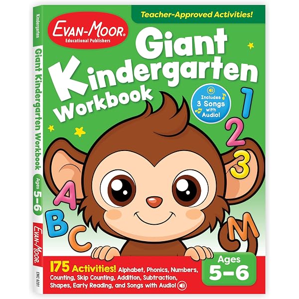 Amazon.com: Evan-Moor Giant PreK Workbook, 175 Activities for