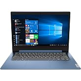 Lenovo IdeaPad 1 14.0" HD Laptop, Intel Pentium Silver N5030, 4GB, 128GB SSD, Windows 10 S, Ice Blue
