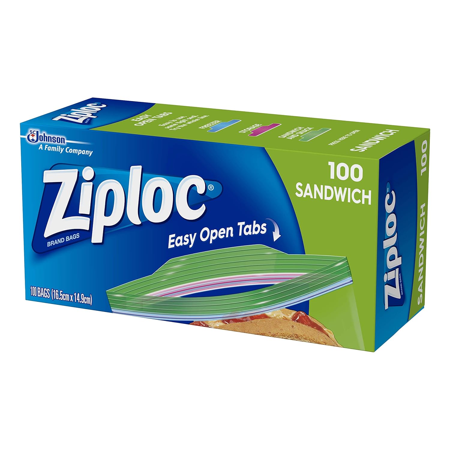 Ziploc Sandwich Bag, 100 count Health & Personal Care
