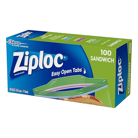 Ziploc Sandwich Bag, 100 count Health & Personal Care