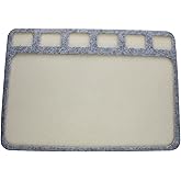 The Beadsmith Seed Bead Treasure Mat &ndash; 8&rdquo; x 11&rdquo; (20.3 x 27.9cm) &ndash; Soft Surface, 6 Compartments, Raised Border &ndash; Perfect for Working on Seed Bead Projects, Beading, Jewelry Making and DIY Hobbies