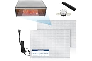 Kohree 12"x18" 120V RV Water Tank Heating Pad, 2 Pack RV Holding Tank Heater Pad with Thermostat, Fits Up to 50 Gallons Fresh Water, Suitable for Camper, Trailer, Motorhome, Marine, Winterizing