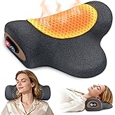 HMEEN Rechargeable 3-in-1 Neck Massager Pillow with Heat,Vibration & Air Traction – Heated Neck Pillow Massage Hump Soothing Neck Relaxation, Posture Support & Stress Relief