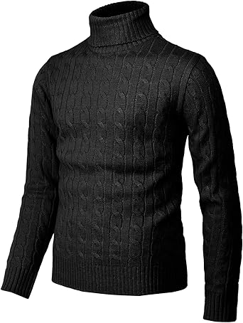 black turtleneck sweater mens