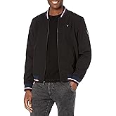 Tommy Hilfiger Men's Lightweight Varsity Rib Knit Bomber Jacket