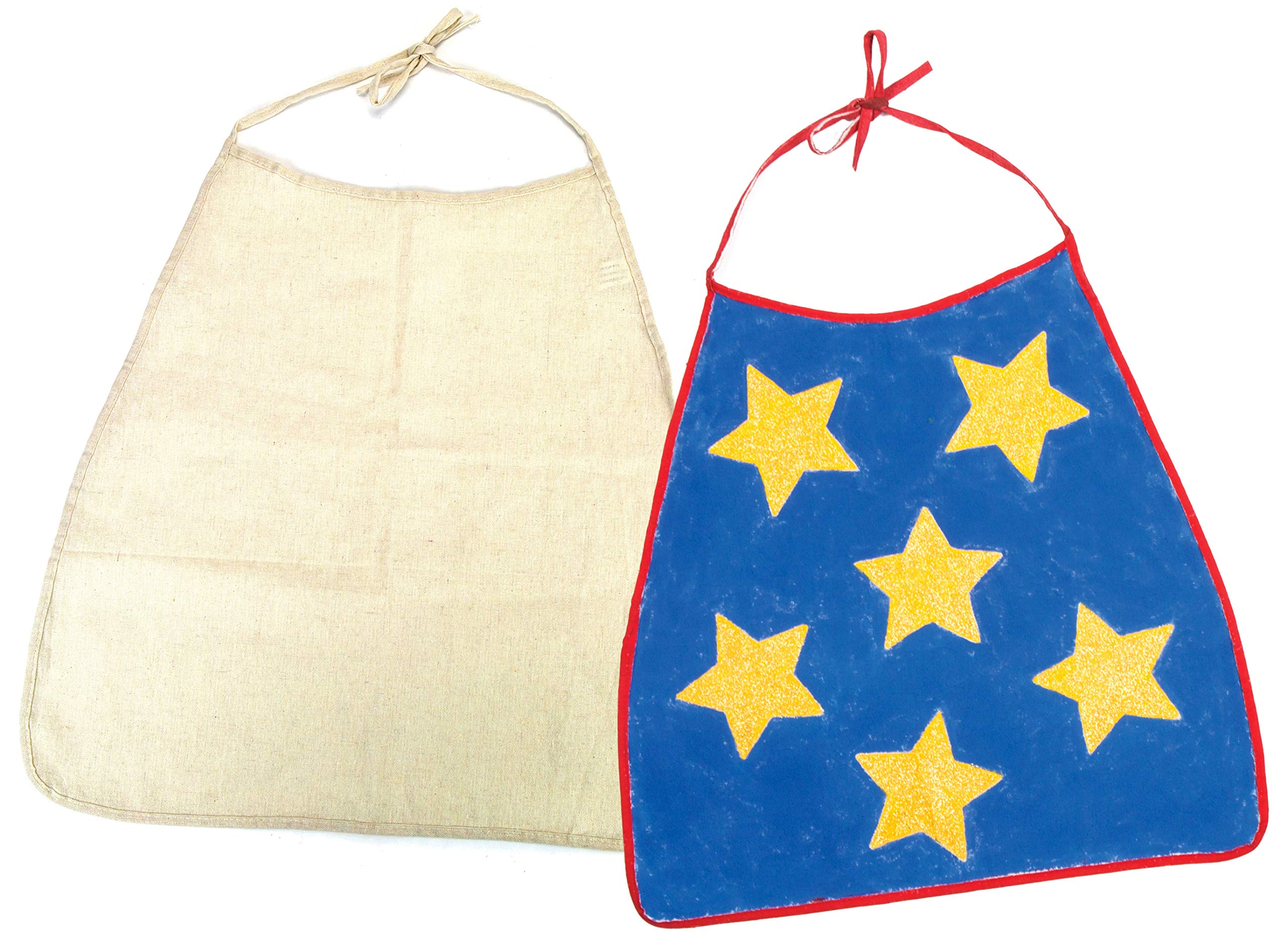 Baker Ross AV322 Fabric Capes - Pack of 2, For Kids to personalize and Paint in Kids Arts and Crafts Activities for Fancy Dress and Imaginative Play