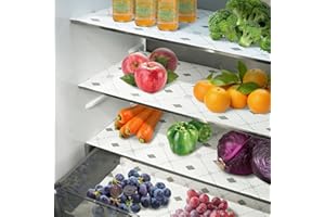 Non-Slip Refrigerator Liners Roll, Absorbent Fridge Liners Machine Washable Refrigerator Shelf Liners Keep Food Fresh Mats, N