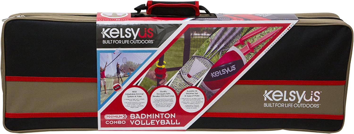 Kelsyus Premium Badminton and Volleyball Combo: Toys & Games