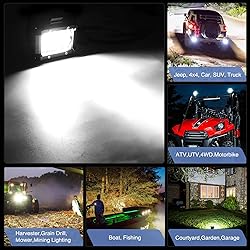 Nilight Led Light Pods 2PC 4Inch 60W Flood Spot