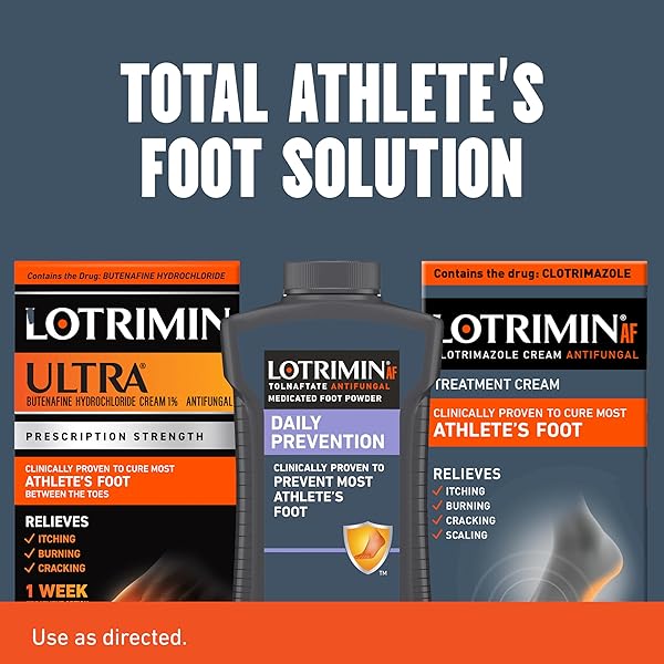 LOTRIMIN AF CREAM FOR ATHLETE’S FOOT, CLOTRIMAZOLE 1% ANTIFUNGAL TREATMENT, CLINICALLY PROVEN EFFECTIVE ANTIFUNGAL TREATMENT OF MOST AF, JOCK ITCH AND RINGWORM, CREAM, .53 OUNCE (15 GRAMS)