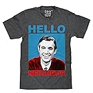 Tee Luv Mister Rogers T-Shirt - Mr. Rogers Hello Neighbor Shirt (Small)