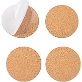 10Pcs Self-Adhesive Mini Backing Cork Coasters Tiles Sheets Round 4" for DIY Coasters and DIY Crafts Cork Board, Cork Tiles, Cork Mat