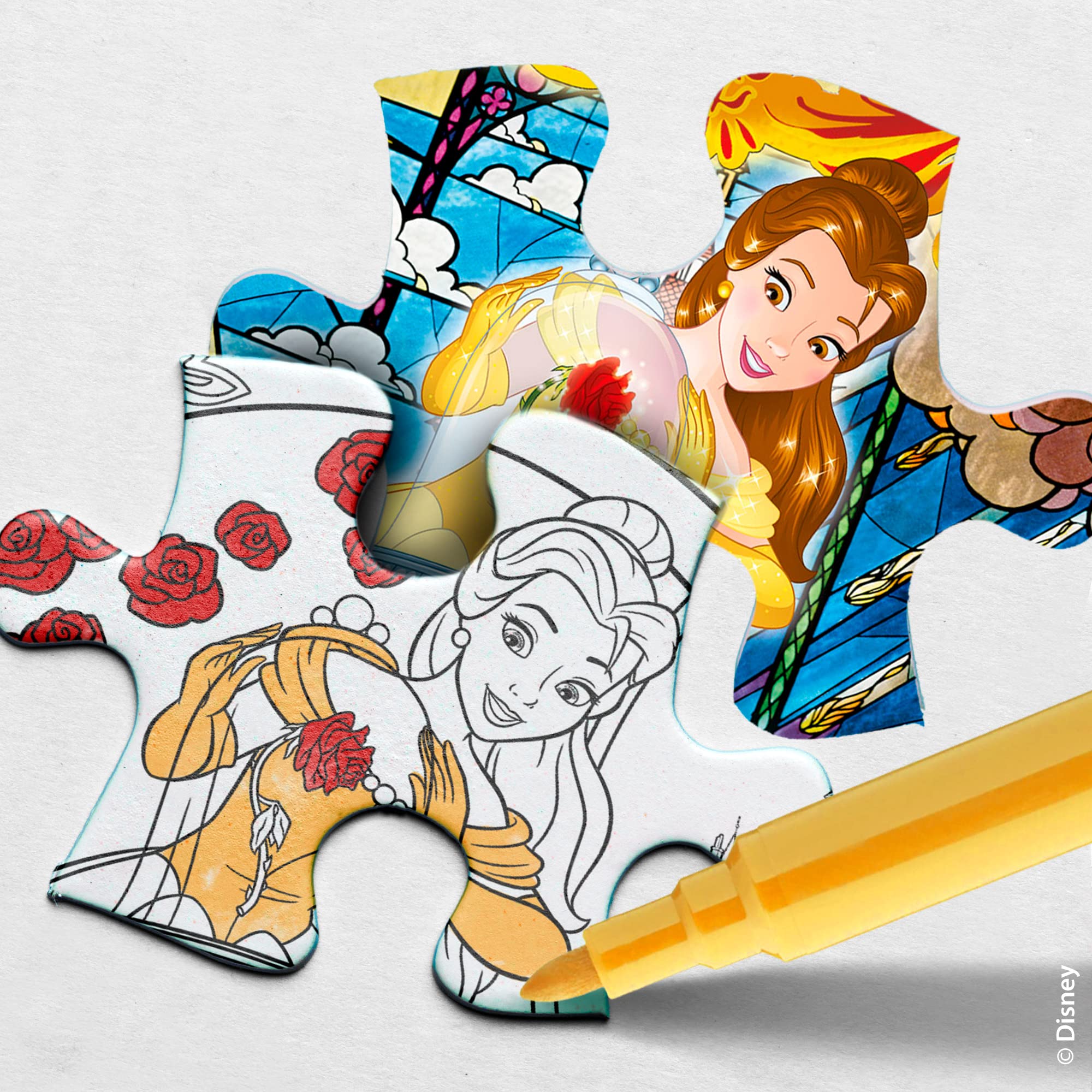 Liscianigiochi 91775 Disney Puzzle Df Maxi Floor 108 Beauty and The Beast