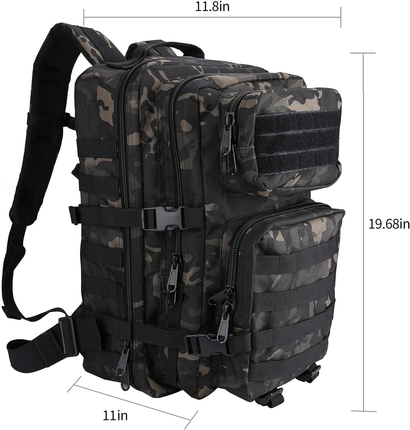 ProCase Military Tactical Assault Backpack Rucksacks, 40L Large Capacity MOLLE Army Pack Bag Go Bag - Image 4