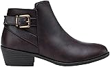 Vepose Women's Short Ankle Boots, Low Heel Western